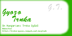 gyozo trnka business card