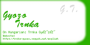 gyozo trnka business card